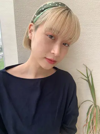 ショート ヘアアレンジ 🤍透明感/韓国風 🤍サクラギヒトミのヘアスタイル
