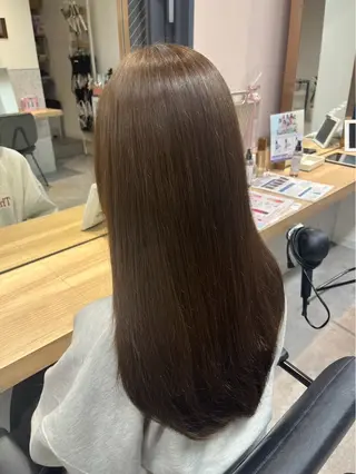 ロング 縮毛矯正♡透明感 カラー髙田海斗のヘアスタイル