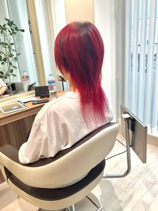 ロング カラー メンズ Re:st所属・Miyavi/カラー ショートボブのヘアスタイル