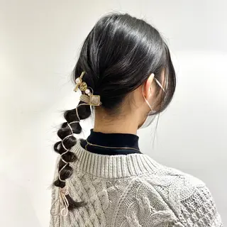 セミロング ヘアアレンジ an池袋本店所属・🌷吉野ひかり🌷 カットモデル募集✂️のヘアスタイル