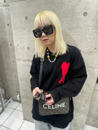 ミディアム カラー 🍭ハイトーン/ レイヤーカット🦄のヘアスタイル