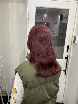 ロング 抜け感/ワンカラー/ 明大前/桑田のヘアスタイル