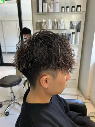 カラー パーマ メンズ パーマ特化美容師 茂木広幸のヘアスタイル