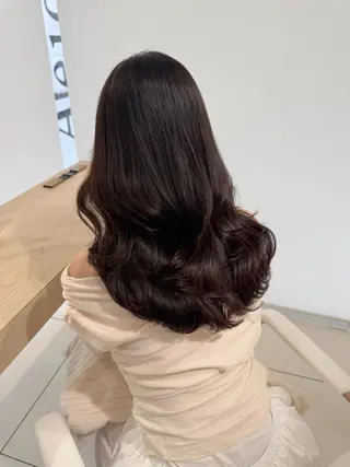 セミロング カラー yuina／🫧 艶感ダブルカラー🫧のヘアスタイル