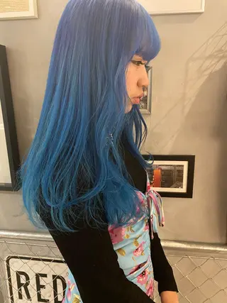 ロング カラー MIYU💋💖 〈XENA渋谷本店〉のヘアスタイル