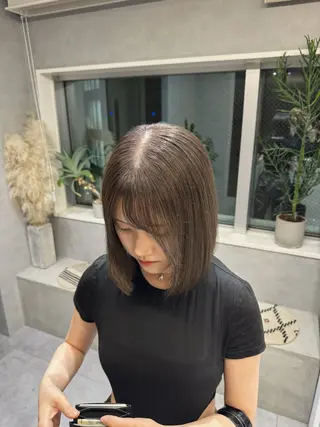 カラー SOL by shes 梅田茶屋町所属・NAO/ 髪質改善/艶カラーのヘアスタイル