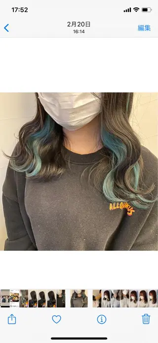 ミディアム カラー 韓国ヘア特化 💟 ララア 💟のヘアスタイル