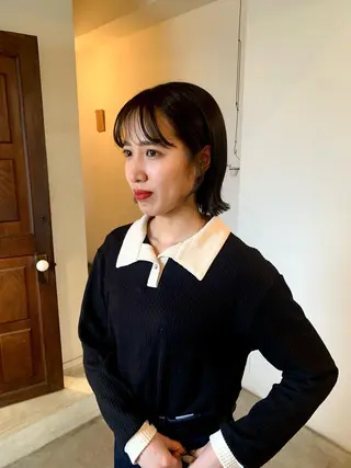 ミディアム カラー room3小出 奈央子のヘアスタイル