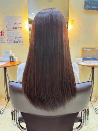ロング カラー 善方 心音のヘアスタイル