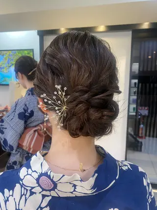 セミロング ヘアアレンジ 石垣廣乃 /Hironoのヘアスタイル