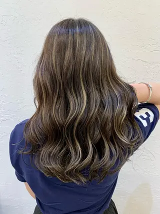 セミロング カラー レイヤー/透明感 🍃鈴木裕介のヘアスタイル