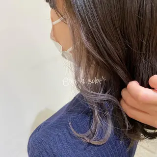 セミロング カラー GO TODAY SHAiRE SALON所属・🌼透け感カラー 🌼Rinaのヘアスタイル