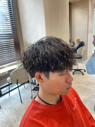 ショート パーマ メンズ メンズ特化美容師 🤍FUKAのヘアスタイル