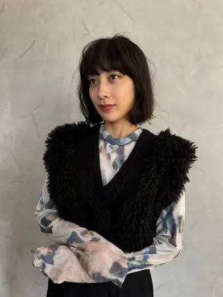 カラー パーマ Basis 田口豪司のヘアスタイル