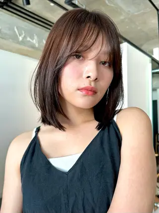 ショート カラー パーマ 🫧小顔×似合わせ× 透明感カラー🫧のヘアスタイル