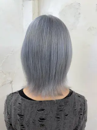 ミディアム カラー ハル🫧難波羽 エクステ韓国ヘアのヘアスタイル