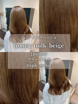 ロング カラー Neut’所属・ブリーチモデル/ メンズパーマ/AMIのヘアスタイル