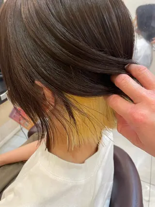 ショート カラー ヘアアレンジ リリー /Men's/パーマのヘアスタイル