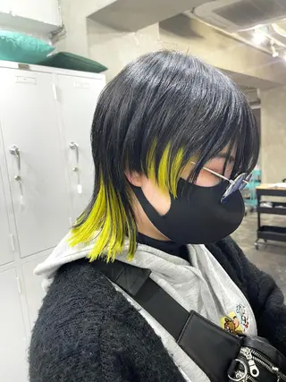 ミディアム カラー デザインカラーとハイ トーン/HIROKIのヘアスタイル