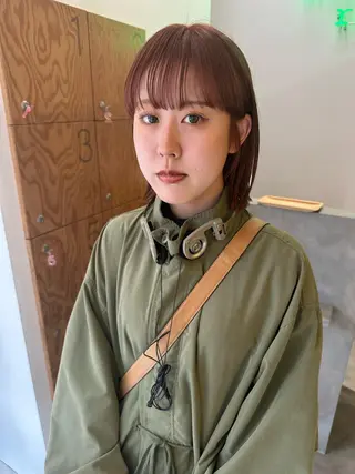 ミディアム カラー 中山 まどかのヘアスタイル