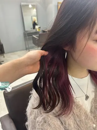 セミロング カラー hair atelier OZ桑野店所属・阿佐見 若菜のヘアスタイル