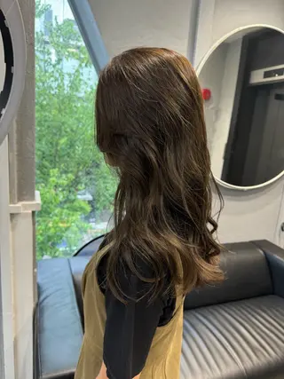 セミロング カラー dao/ミルクティー /ブラウン/ブロンドのヘアスタイル