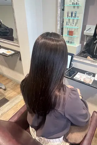 ロング ブリーチなし艶カラー /いくののヘアスタイル