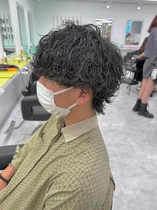 ショート パーマ メンズ 【メンズサロン】 BLUCK 横浜のヘアスタイル