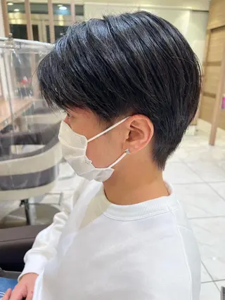 パーマ メンズ 顔周り/韓国レイヤー junkaのヘアスタイル