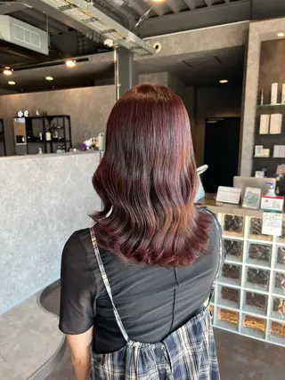 ミディアム ink yukariのヘアスタイル