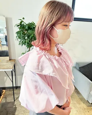 ミディアム etore 矢場町 南沙希のヘアスタイル