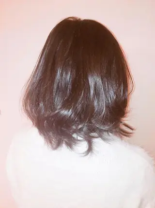ミディアム カラー if所属・大崎if ほりはるかのヘアスタイル