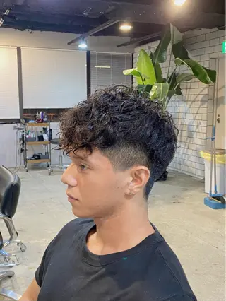 パーマ メンズ 栄 メンズカット /田 亮樹のヘアスタイル