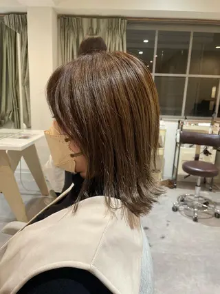 ミディアム 三好 祐希のヘアスタイル