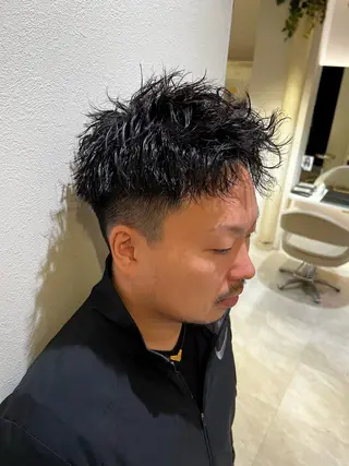 パーマ メンズ メンズパーマ特化型 /京橋/栗野京弥のヘアスタイル