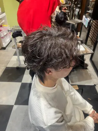ミディアム パーマ メンズ 🎧メンズパーマ特化 /RUI🎧のヘアスタイル