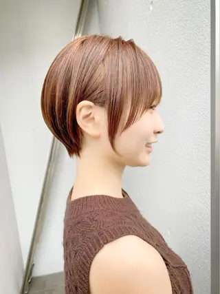 ショート カラー lab.by ioe中崎店所属・中北篤志 ショートボブのヘアスタイル