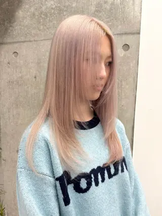 ロング カラー 酒井 竜也のヘアスタイル