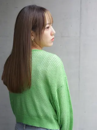 ミディアム 池田識之 髪質改善のヘアスタイル