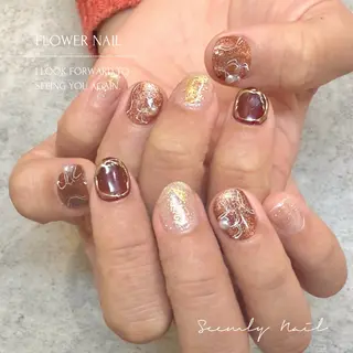 ネイル Seemly 千田町店所属・フラワーパラジェル 🌸シームリーエミのネイルデザイン