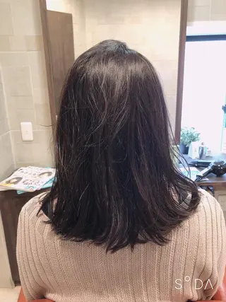 ミディアム 髪質改善 カラーJILLのヘアスタイル