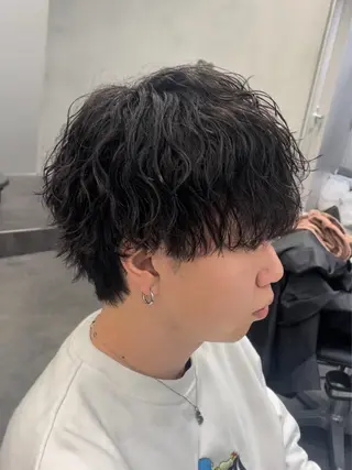 ミディアム パーマ fifth 児玉達哉 当日予約🙆のヘアスタイル