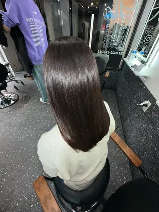 セミロング パーマ 髪質改善⭐️縮毛矯正 吉祥寺⭐️Rinaのヘアスタイル