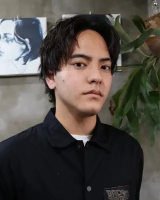 ショート パーマ メンズ 木村陸弥 似合わせ 透明感カラー🌿のヘアスタイル