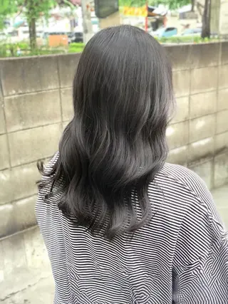 セミロング カラー 高橋成海💎透明感/ デザインカラー💎のヘアスタイル