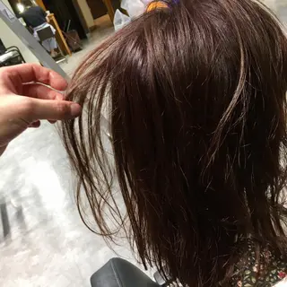 セミロング カラー 金丸 弘大✨のヘアスタイル