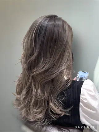 ロング カラー 心斎橋/ブリーチなし 髪質改善/レイヤーのヘアスタイル