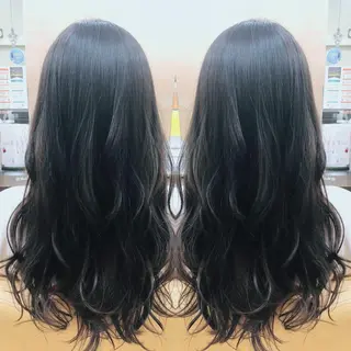 ロング パーマ 地毛風ストレート ⚡️下ノ村柊斗⚡️のヘアスタイル