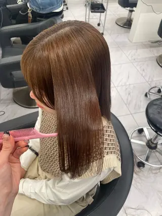 ミディアム カラー 🎀暖色/ラベンダー /paru🤍のヘアスタイル