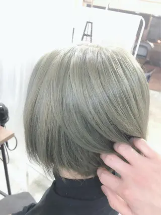 ミディアム カラー ヘアアレンジ 髪質改善デザイナー &mirai ryoのヘアスタイル